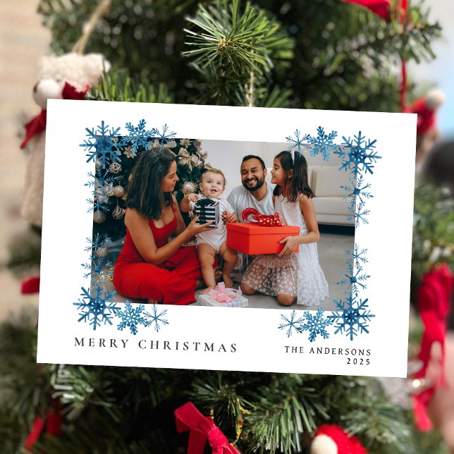 Elegant Minimal Christmas | Modern Family Portrait Holiday Card (Creator Uploaded)