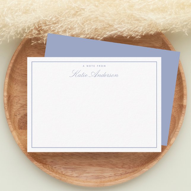 Elegant Minimal Classic Script Pastel Blue Card (Creator Uploaded)