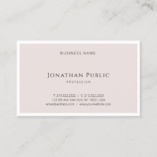 Elegant Minimal Design Modern Template Luxury Cool Business Card
