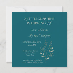Elegant Minimal Floral Save The Date