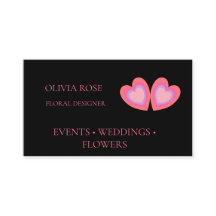Elegant Minimal Flower Designer Business Card