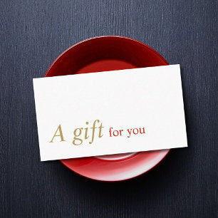 Elegant Minimal Hair Makeup Salon Gift Certificate