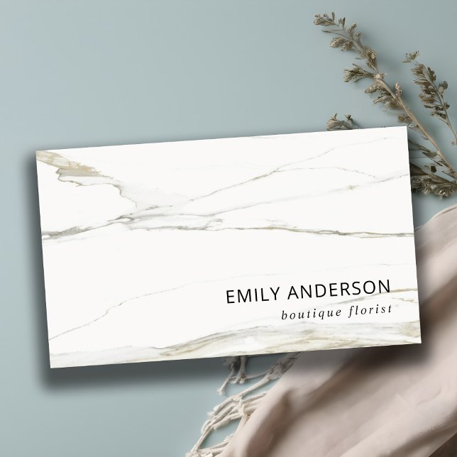 ELEGANT MINIMAL MARBLE TEXTURE MODERN PROFESSIONAL BUSINESS CARD (Creator Uploaded)