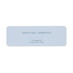 Elegant Minimal Modern Wedding Return Label Return Address Label