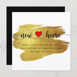Elegant Minimal New Home Housewarming Card