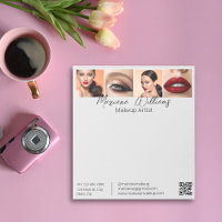 elegant minimal qr code 4 photos collage business