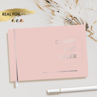 Elegant, Minimal Real Foil and Blush Pink Wedding