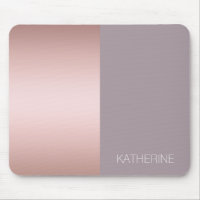 Elegant & minimal rose gold & purple colour block