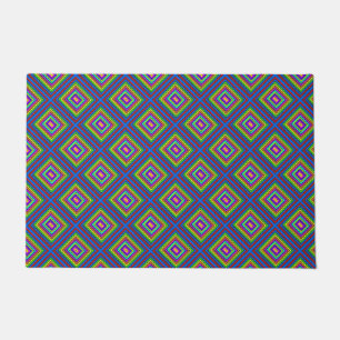 Elegant Minimal Simple Geometric square vintage Doormat