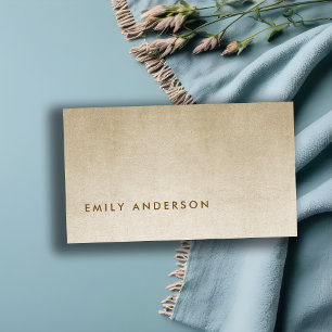 ELEGANT MINIMAL SIMPLE LIGHT GREY FAUX GOLD FOIL BUSINESS CARD