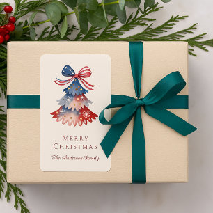 Elegant Minimal Simple Modern Patriotic Typography Label