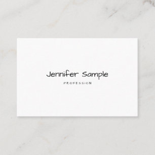 Elegant Minimal Template Hand Script Text Modern Business Card