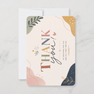Elegant Minimal Thank You Card