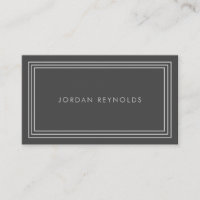 Elegant Minimal Triple Frame Grey