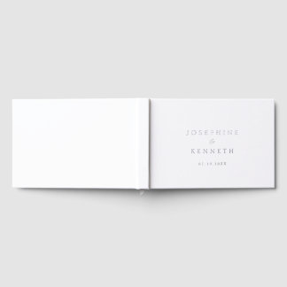 Elegant Minimal Wedding Guest Book
