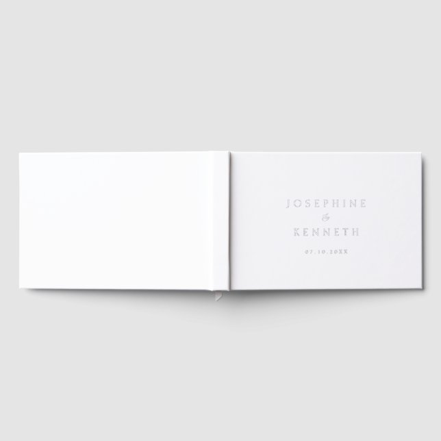 Elegant Minimal Wedding Guest Book (Full)