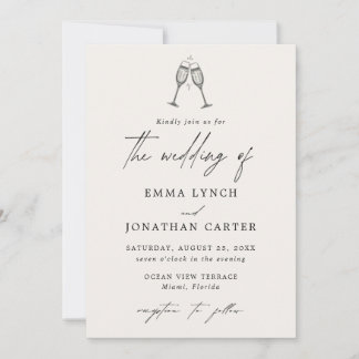 Elegant Minimal Wedding Invitation
