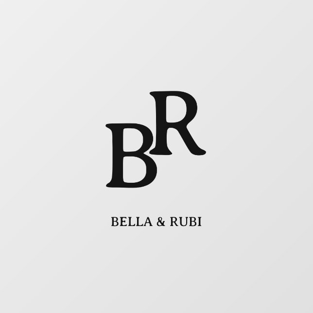 Elegant Minimal Wedding Monogram Design (Sheet)