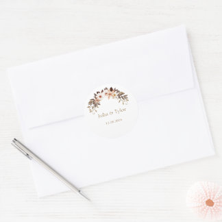 Elegant Minimal Wedding Sticker