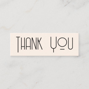 Elegant minimalism Thank you Business Card