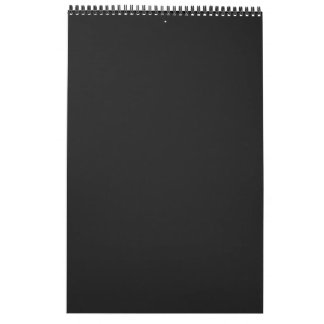 Elegant Minimalist Black 12-Month Wall Calendar