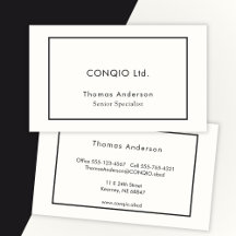 Elegant Minimalist Black and White Corporate