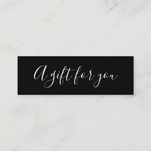 Elegant minimalist black and white discount card