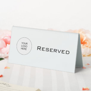 Elegant Minimalist Black And White Reserved Custom