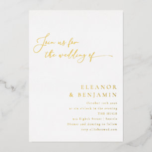 Elegant Minimalist Black and White Script Wedding
