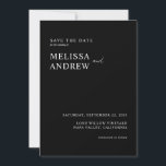 Elegant Minimalist Black and White Wedding Save The Date<br><div class="desc">Elegant Minimalist Black and White Wedding Save the DateInvitation</div>