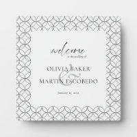 Elegant Minimalist Black White Foam Board