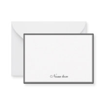 Elegant minimalist black &white two border