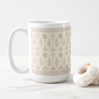 Elegant Minimalist Boho Pattern Teapot Coffee Mug