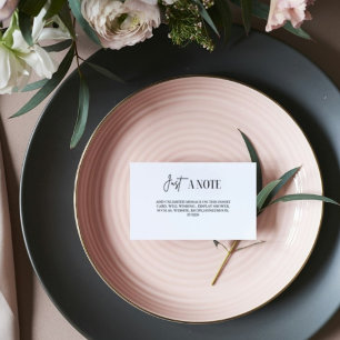 Elegant minimalist  Bridal Shower Display  card