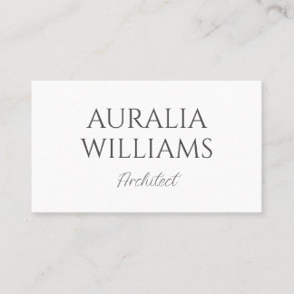 Elegant Minimalist Business Card