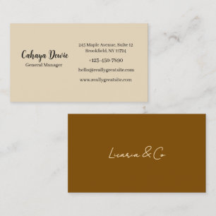 Elegant Minimalist Business Card