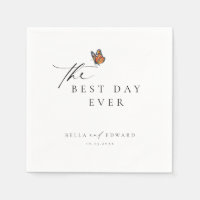 Elegant Minimalist Butterfly Wedding