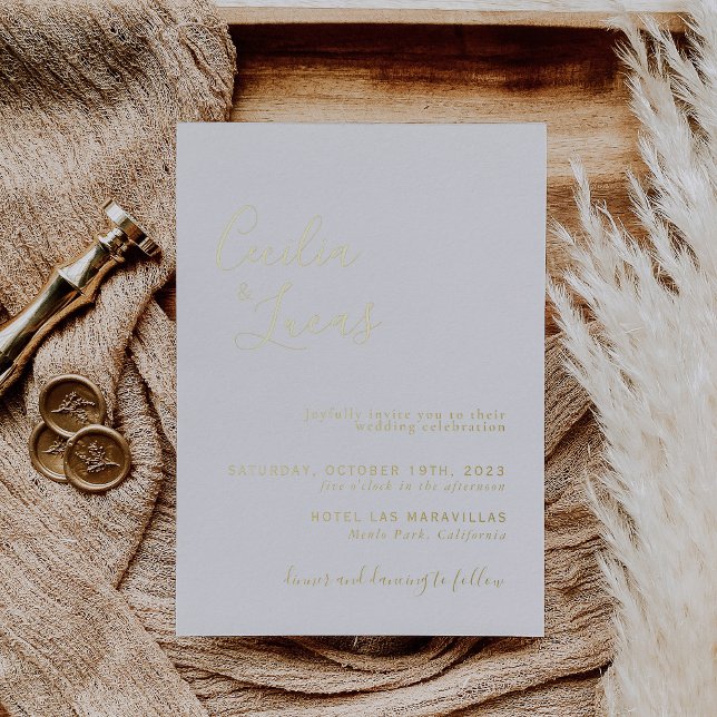 Elegant Minimalist Calligraphy Wedding (Creator Uploaded)