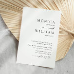 Elegant Minimalist Calligraphy Wedding Invitation<br><div class="desc">For further customisation,  please click the "customise further" link and use our design tool to modify this template. 
 If you need help or matching items,  please contact me.</div>