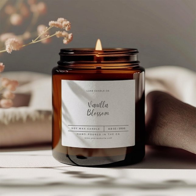 Elegant Minimalist Candle Label (Creator Uploaded)