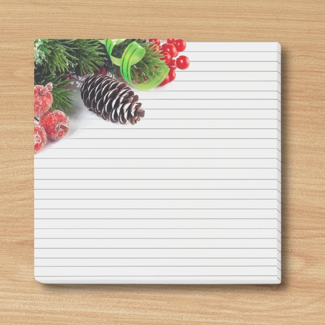elegant minimalist christmas decor lined  post-it notes (Creator Uploaded)