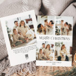 Elegant Minimalist Christmas Greeting 5 Photo Holiday Card<br><div class="desc">Elegant Minimalist Corporate Christmas Greeting Holiday Card.</div>