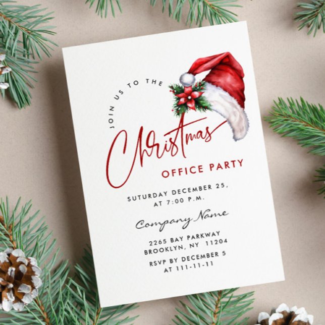 Elegant Minimalist Christmas Holiday Party Invitation (Creator Uploaded)