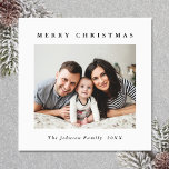 Elegant Minimalist Christmas PHOTO Magnetic Card<br><div class="desc">Merry Christmas PHOTO Holiday Magnetic Card.</div>