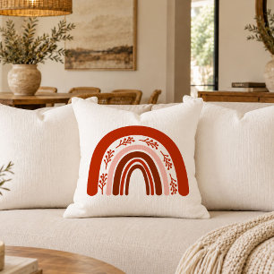 Elegant Minimalist Christmas Rainbow Pillow Cover
