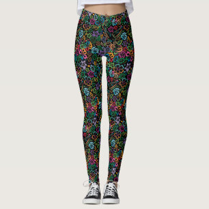 Elegant Minimalist Colour of Life Design Leggings