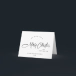 Elegant Minimalist Corporate Christmas Greeting Holiday Card<br><div class="desc">You can change the colour of all text, the background colour and pine trees at the back. You can do it in the Zazzle editor, feel free to contact me if you need details on how to do it, or if you need any other help or new item. I respond...</div>