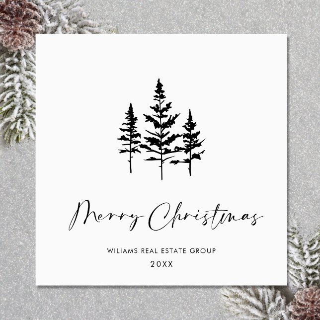 Elegant Minimalist Corporate Christmas Greeting Holiday Card (Zazzle Elegant Minimalist Corporate Christmas Greeting Holiday )