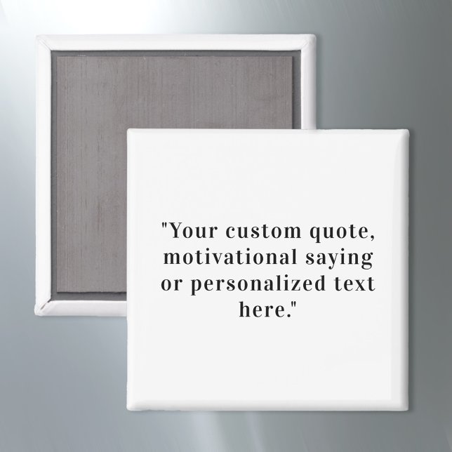 Elegant Minimalist Custom Quote Magnet (Creator Uploaded)