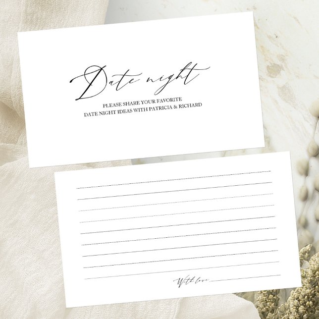 Elegant Minimalist Date Night Cards (Creator Uploaded)